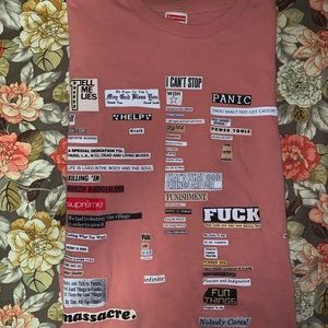 SOLD Supreme Cut Outs Tee